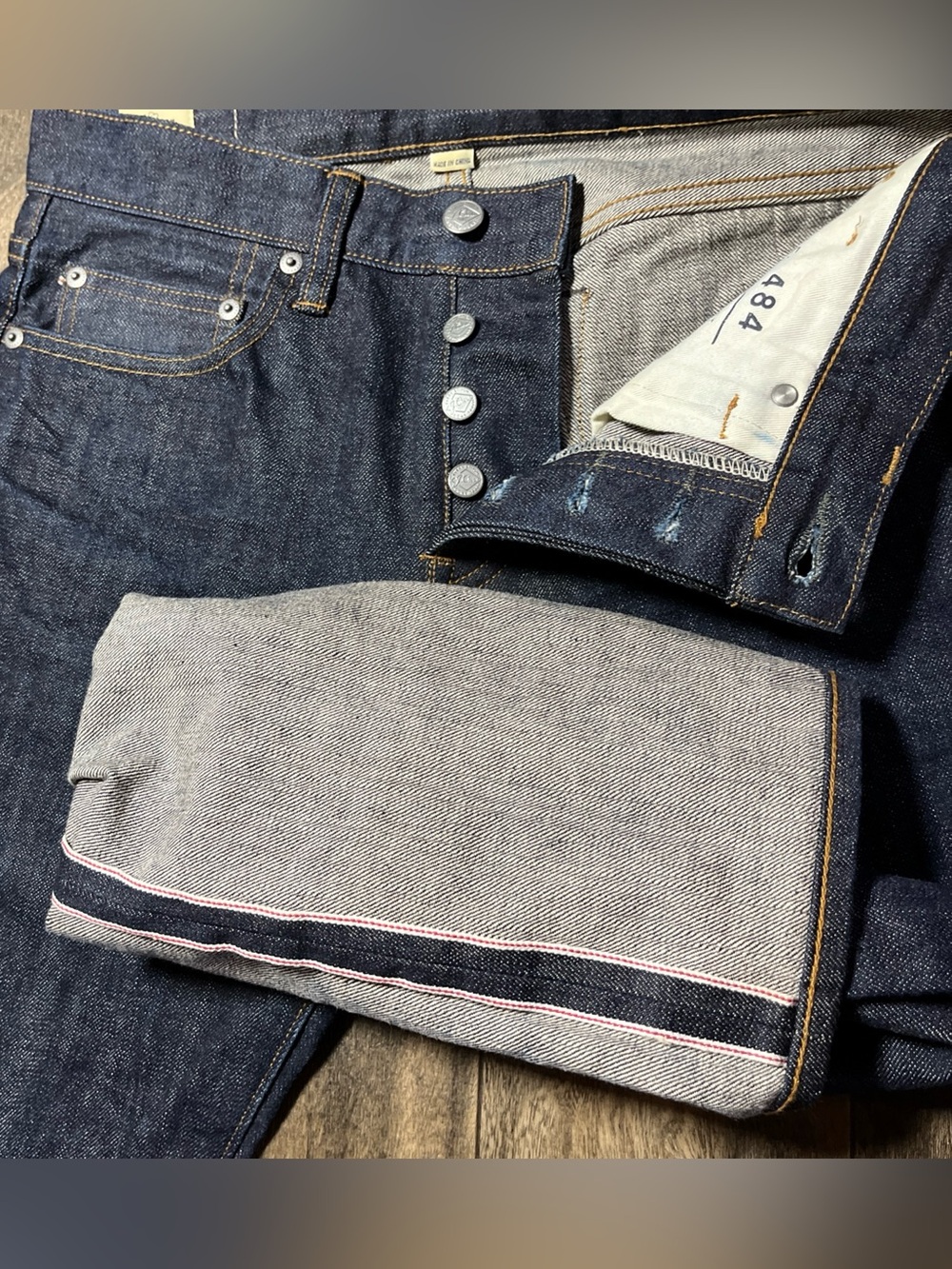 JCREW 484 Japanese Kaihara Selvedge Denim Extra Slim Jeans Mens 29x32 Indigo Dye